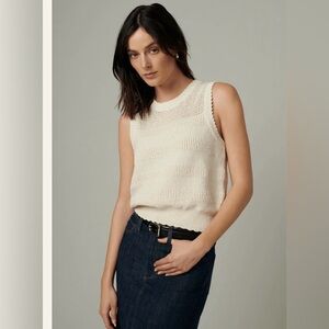 Joe’s Jeans Cameron Crochet Top | Milk | XS | Like New